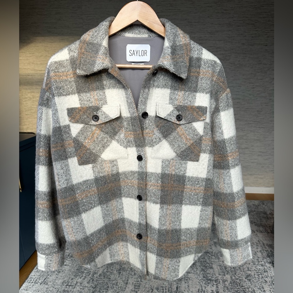 Saylor Plaid Wool Shacket